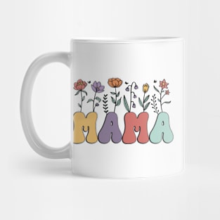 Mama Flowers Floral Gift for Mom Mug